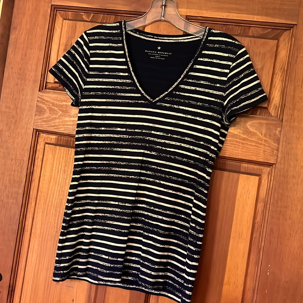 Banana Republic distressed striped Tee